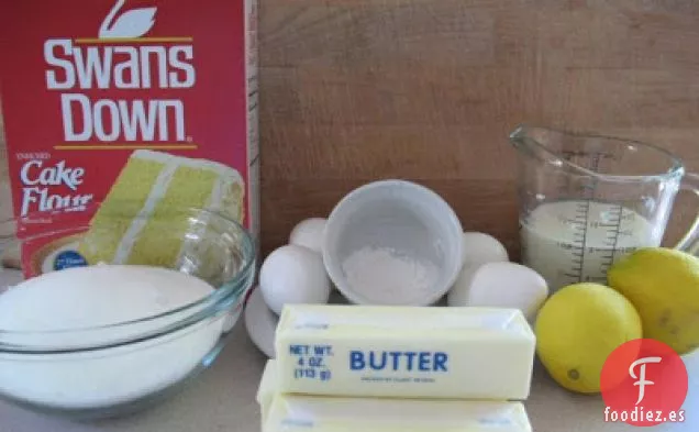 Cupcakes De Limón Con Crema De Mantequilla De Limón