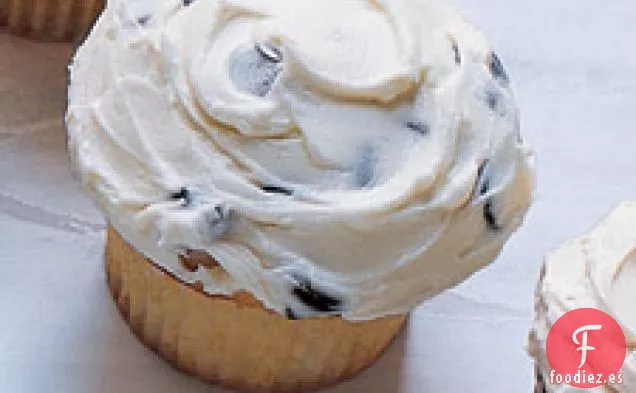 Cupcakes Con Chispas De Chocolate Con Glaseado De Chispas De Chocolate