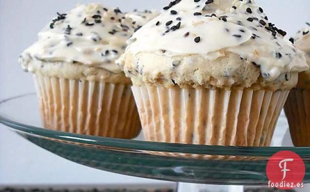 Cupcakes de Sésamo Blanco y Negro