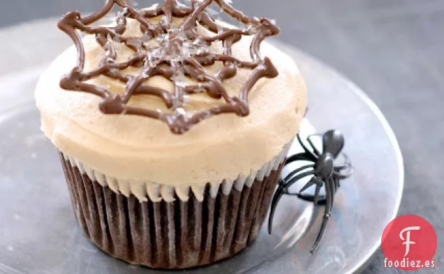 Cupcakes De Chocolate Con Glaseado De Caramelo