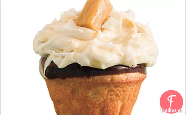Cupcakes de Chocolate con Caramelo Salado