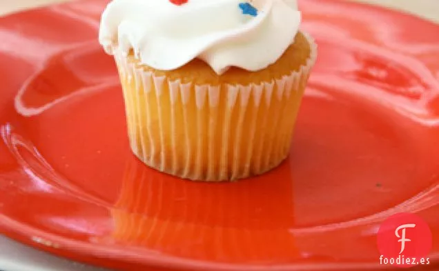 Cupcakes De Suero De Leche Del Cuatro De Julio