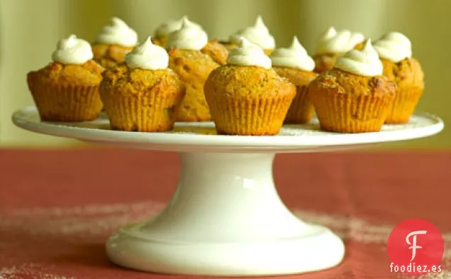 Mini Cupcakes de pan de jengibre y calabaza