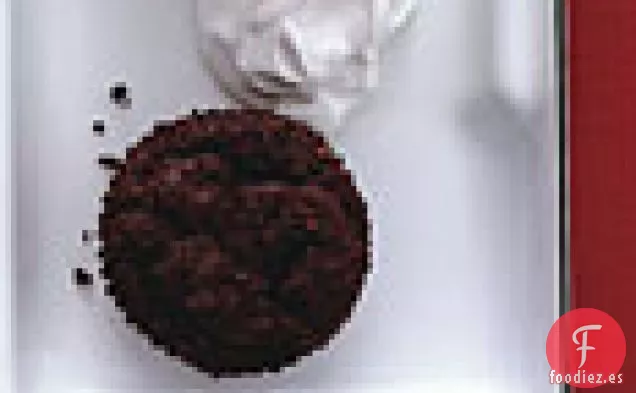 Cupcakes de chocolate y naranja hundidos