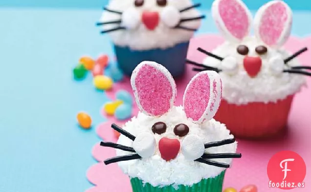 Cupcakes de Cara de Conejo