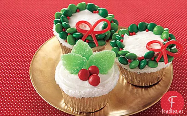 Cupcakes de Naranja con Glaseado de Vainilla