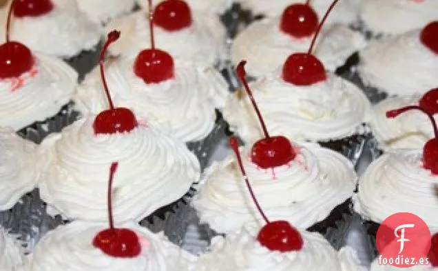 Cupcakes de Aniversario de Cerezas
