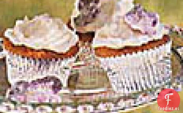 Cupcakes De Zanahoria Con Glaseado De Queso crema De Jengibre