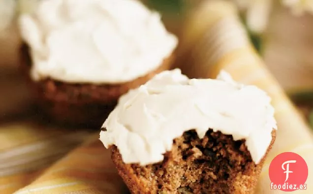 Cupcakes de Calabacín con Glaseado de Queso Crema