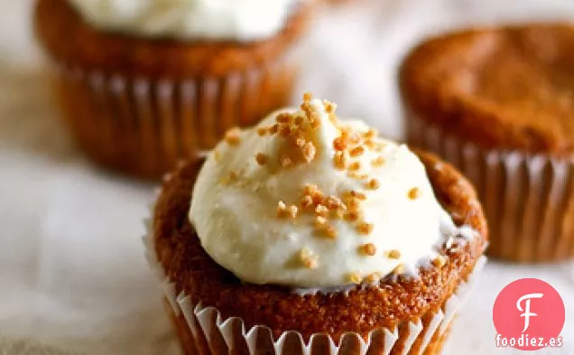 Cupcakes De Calabaza Con Glaseado De Queso Crema De Arce