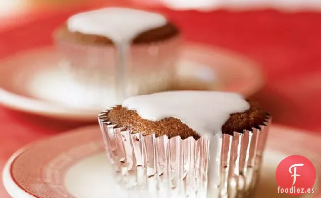 Cupcakes Dobles de Jengibre con Glaseado de Limón