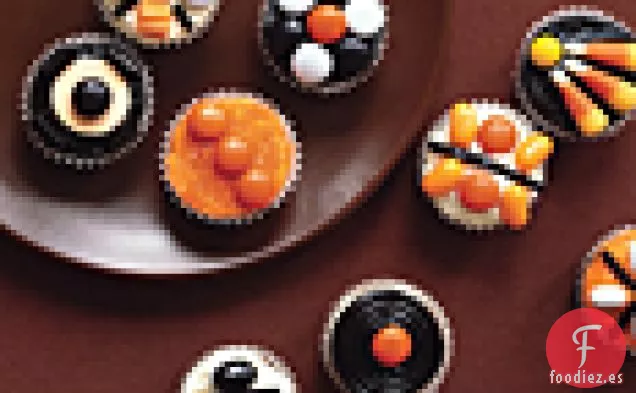 Mini Cupcakes de Calabaza de Halloween