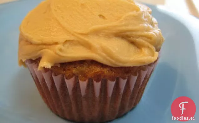 Cupcakes De Calabacín Con Glaseado De Caramelo