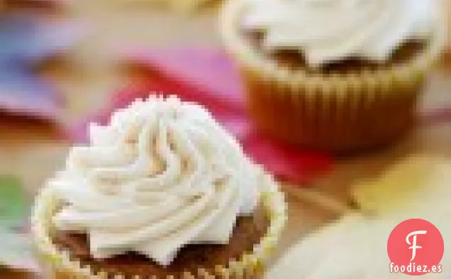 Cupcakes De Batata Con Crema De Mantequilla De Especias De Arce