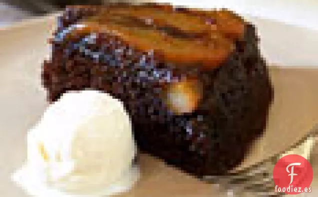 Pastel de Pan de Jengibre de Pera Invertido
