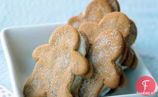 Sándwiches de Helado de Pan de Jengibre