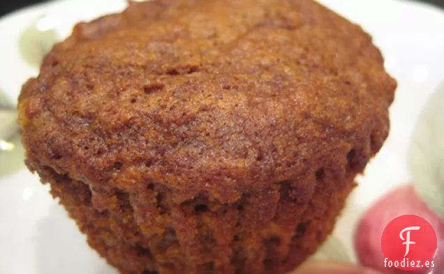 Magdalenas de Pan de Jengibre y Zanahoria con Arándanos
