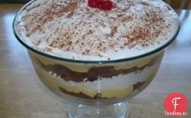 Bagatela de Pan de Jengibre con Ponche de Huevo