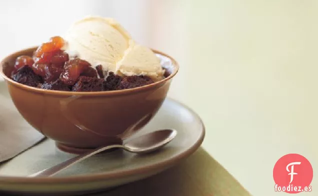 Budines de Jengibre con Manzanas Confitadas