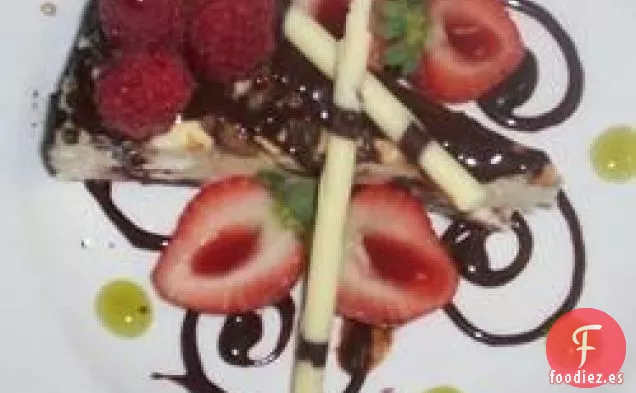 Pastel de Queso Crema de Chocolate Negro