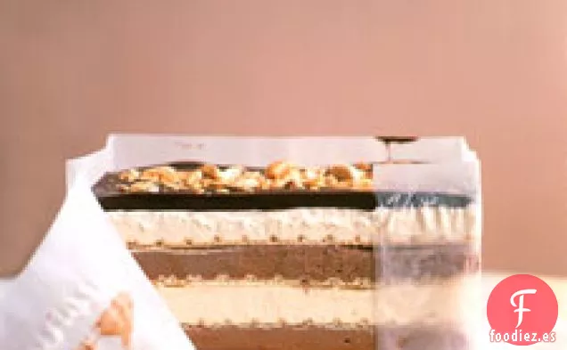 Pastel de Helado de Barra de Maní en blanco y Negro