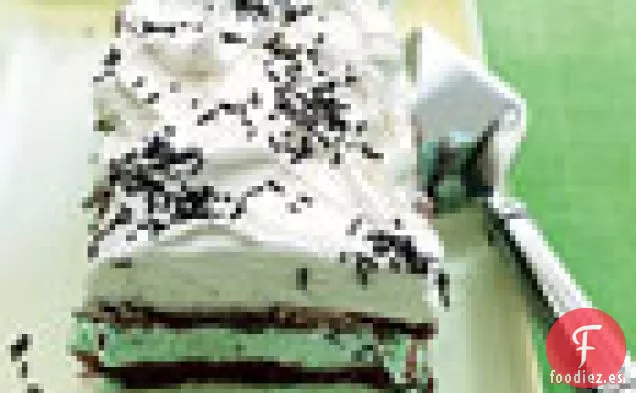 Pastel de Helado de Merengue de Chocolate y Chip de Menta