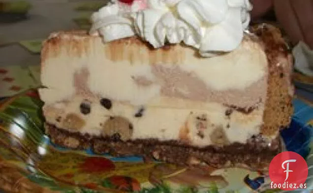 Pastel de Helado de Galletas con Chispas de Chocolate