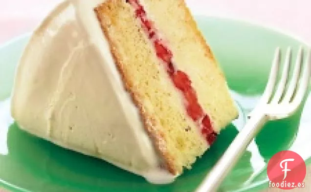 Pastel de Helado de Fresa de Adentro hacia afuera