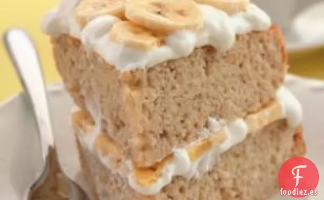Pastel de Crema de Plátano