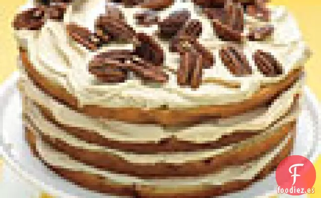Pastel de Plátano con Crema de Caramelo y Pacanas