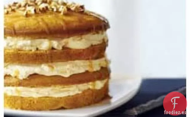 Delicioso Pastel de Calabaza de Cuatro Capas