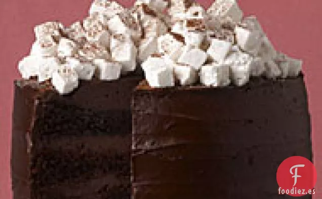 Pastel de Chocolate Caliente con Malvaviscos Caseros