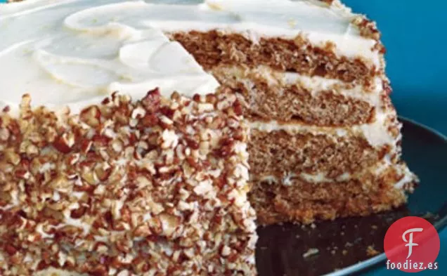 Pastel de Especias de Pacana con Glaseado de Queso Crema