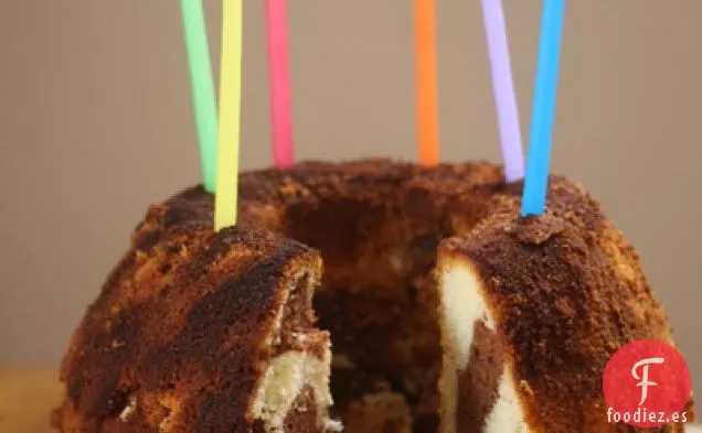 Pastel de Mármol de Pimienta Blanca y Negra