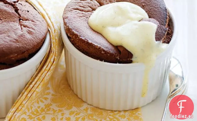 Soufflés de Chocolate Sin Harina