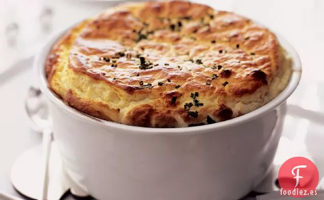 Soufflé de Queso de Cabra y Hierbas Frescas