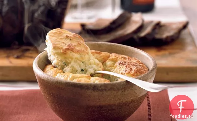 Soufflé de Patatas a Base de Hierbas