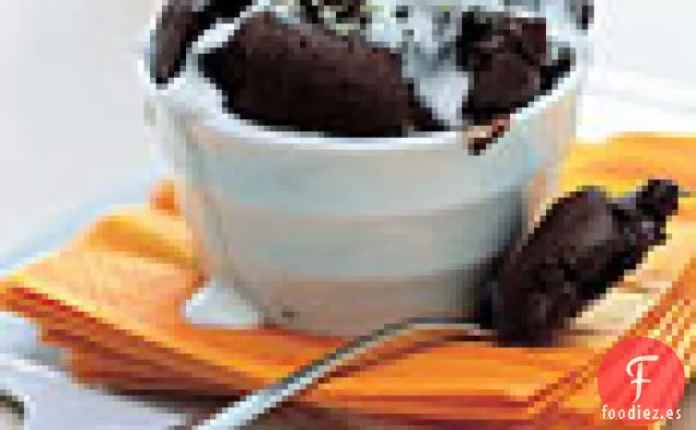 Soufles de Chocolate Negro y Lima