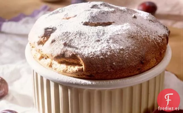 Soufflé de Ciruelas Pasas de Chocolate