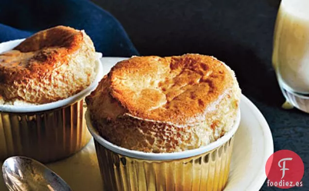 Soufflés de Azúcar Morena con Crema Inglesa