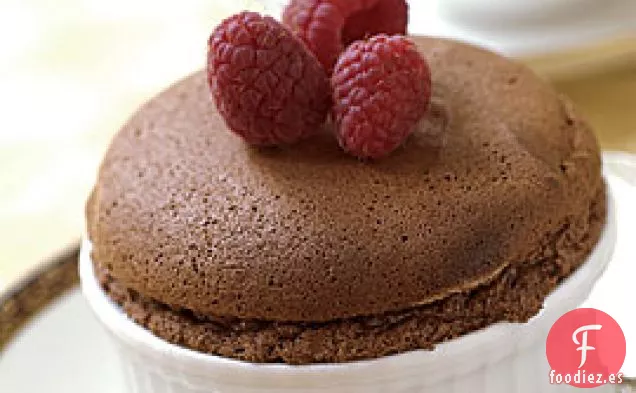 Mini Soufflés de chocolate y espresso