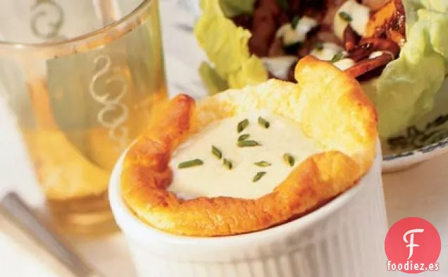 Soufflé de Polenta y Ensalada