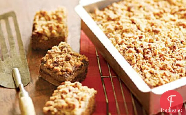 Pastel De Especias De Batata Con Jengibre Fresco Y Cobertura De Streusel De Nueces Pecanas
