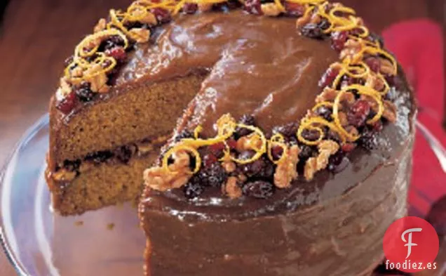 Pastel de Calabaza con Especias y Glaseado de Caramelo