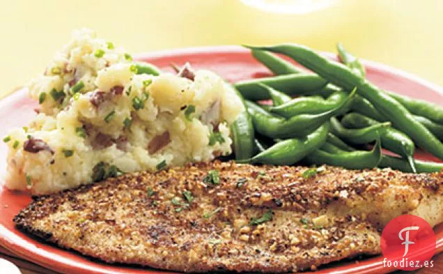 Tilapia con Costra de Almendra