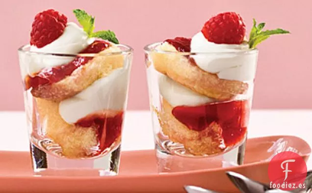 Bocados de Tiramisú de Frambuesa