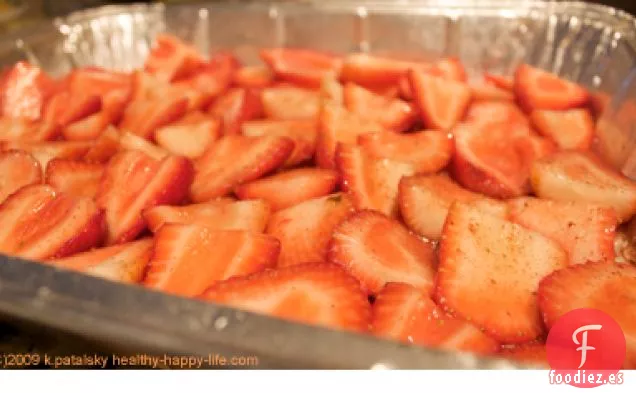 pastel de Fresa Boca Abajo Listo para Alfombra roja