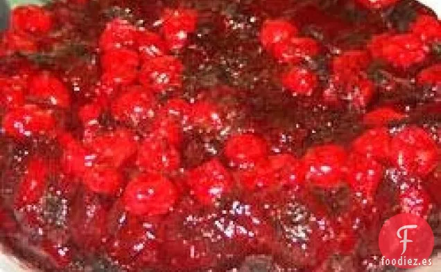Pastel de Chocolate con Cereza Al Revés