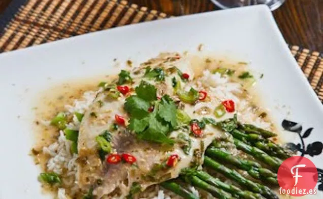 Tilapia al Horno en Curry Verde Tailandés