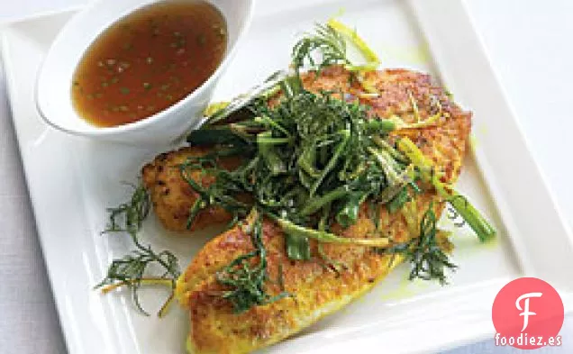 Tilapia Vietnamita Con Cúrcuma y Eneldo